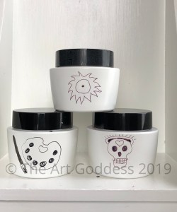 Sun, Dark Palette, and Calavera Un-Fortune Jars